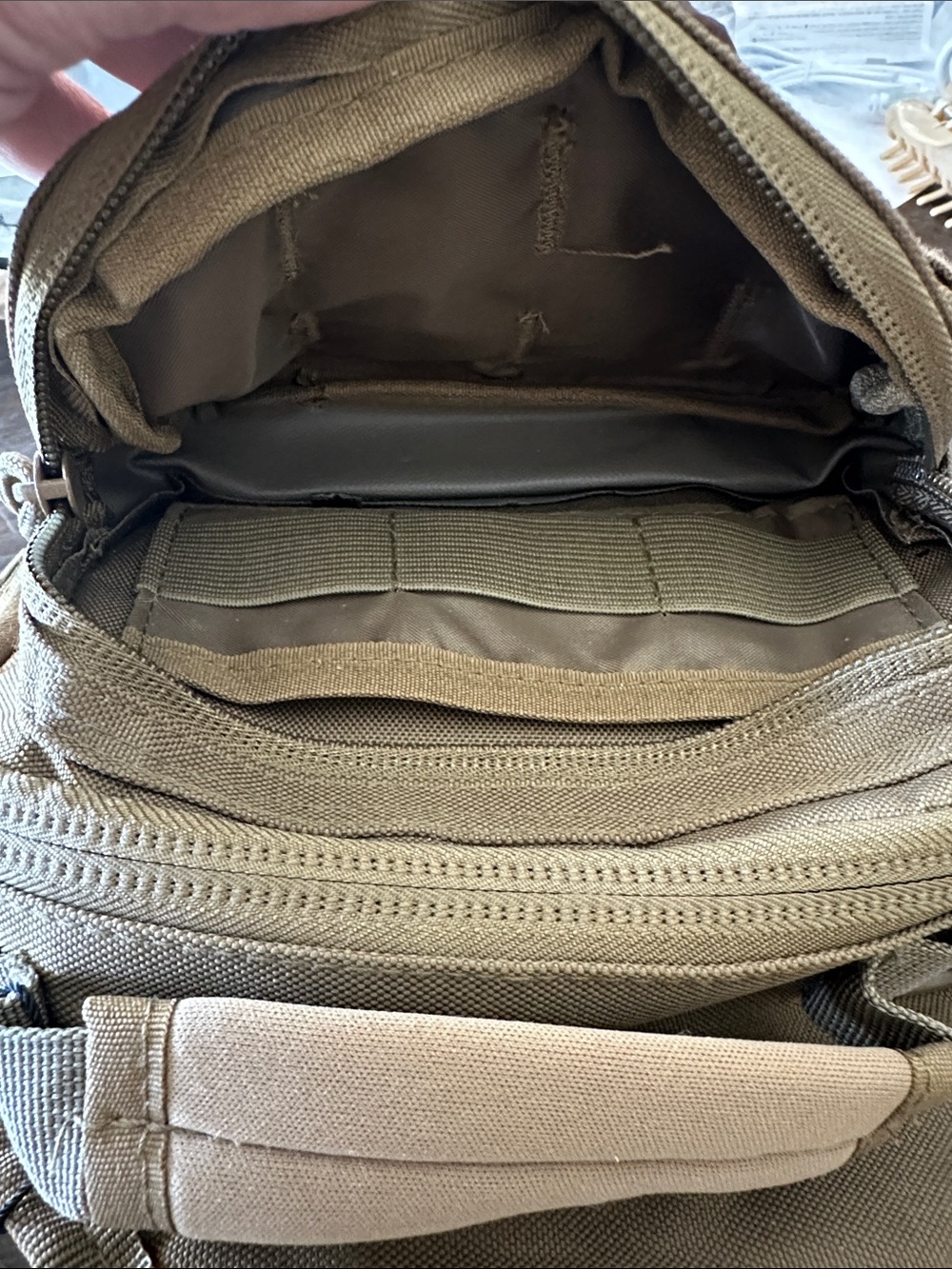 Tactical Sling Bag – Tan - Picture 4 of 5